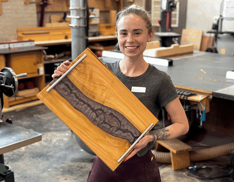The PW epoxy river serving board!